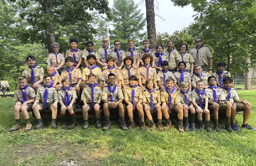Troop 76B at Horseshoe Scout Reservation, July 2023