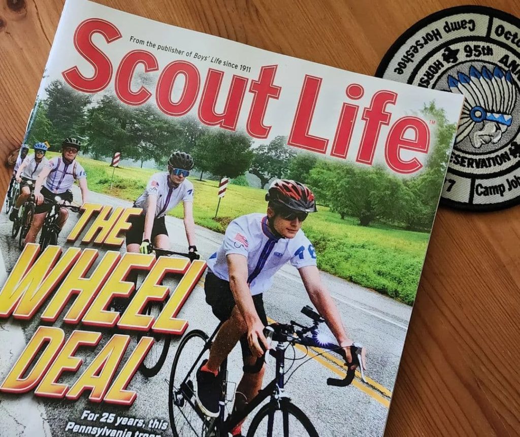 Troop 76 on the cover of Scout Life