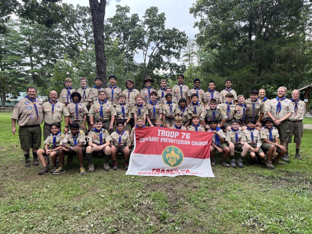 Troop 76B at Summer Camp in 2025